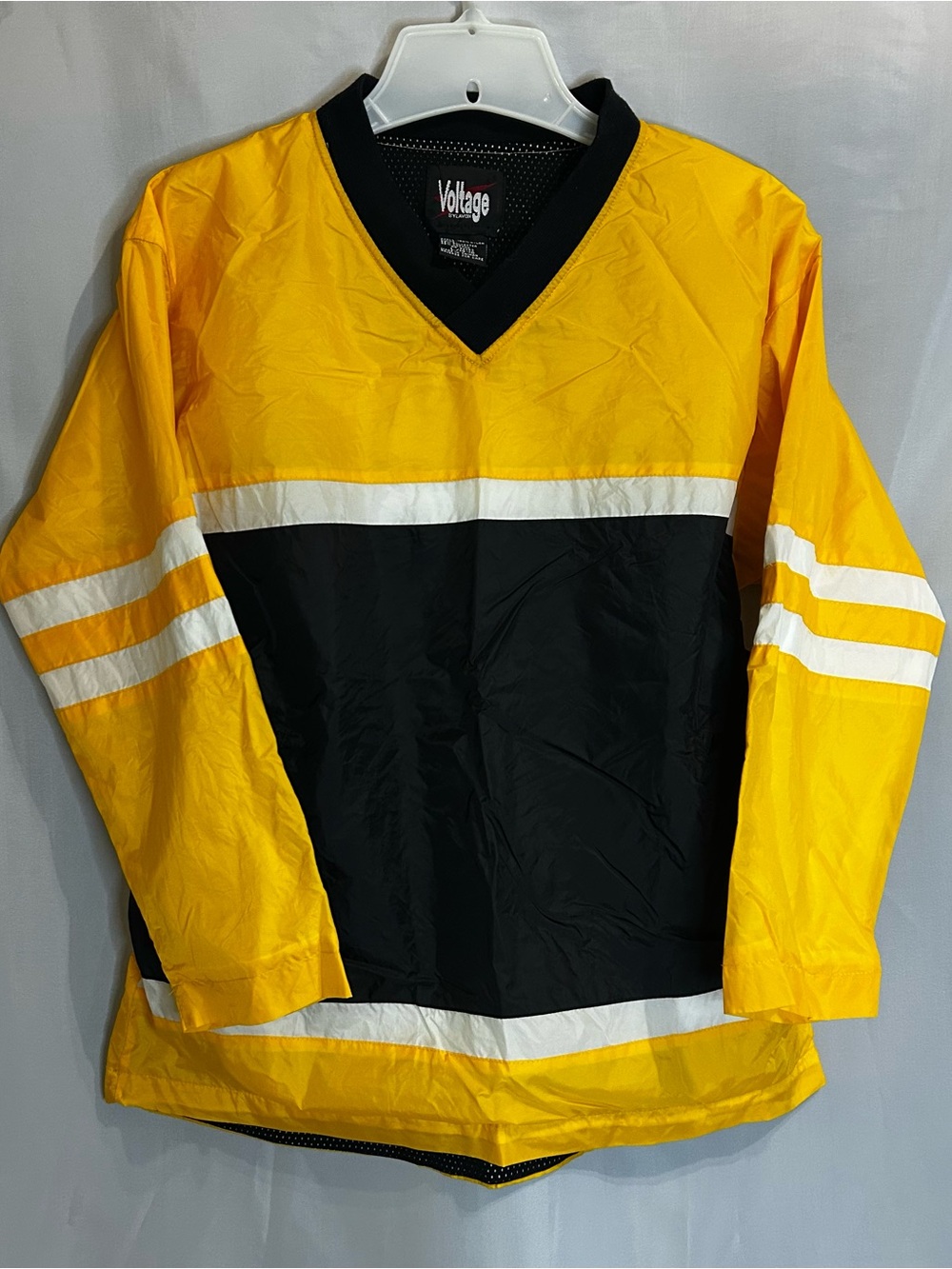 VTG. Yellow and Black V-Neck Pullover Jacket by Voltage.